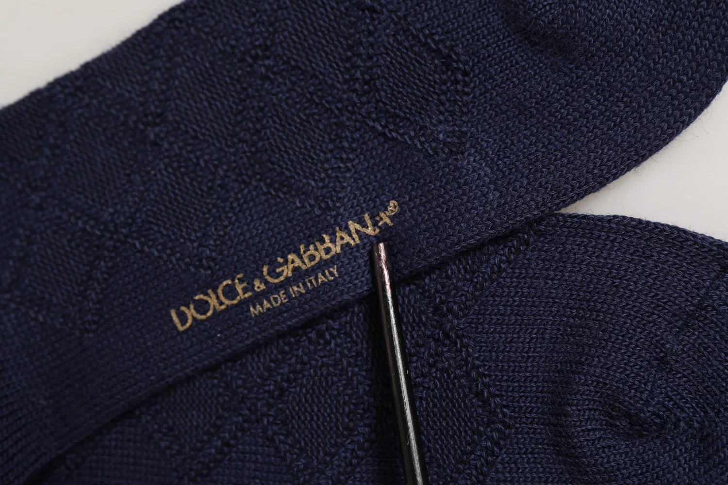 Мужские носки с логотипом до колена Dolce & Gabbana, Navy Blue
