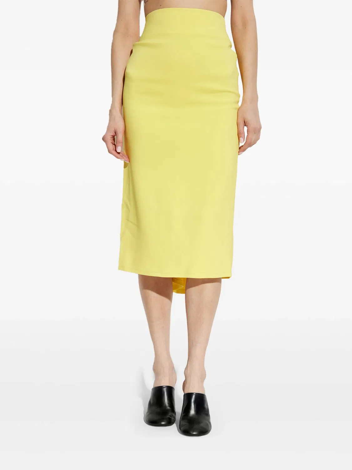 Юбка с драпировкой Jacquemus, желтый — фото 4