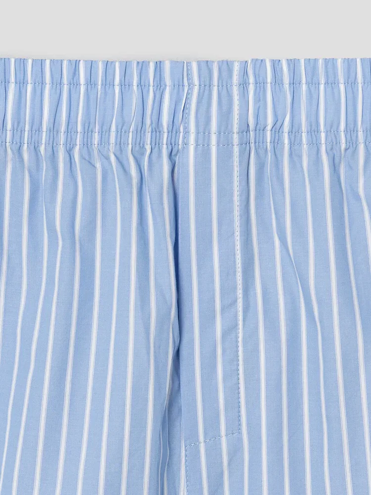 Шорты из поплина в полоску AMI PARIS, Bleu Cachemire/Blanc — фото 3