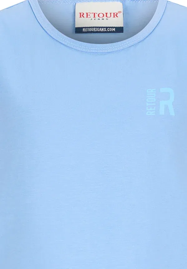 Топ хлопковый Singlets Maurice Retour Jeans, Light Sea — фото 3