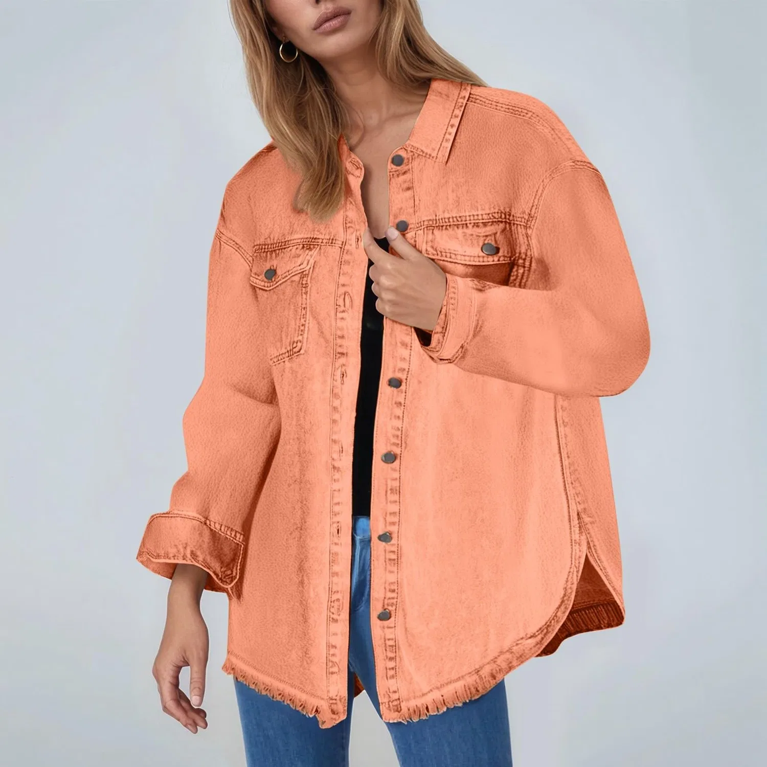 Женская джинсовая куртка с принтом Vintage Denim, RD2 — фото 3