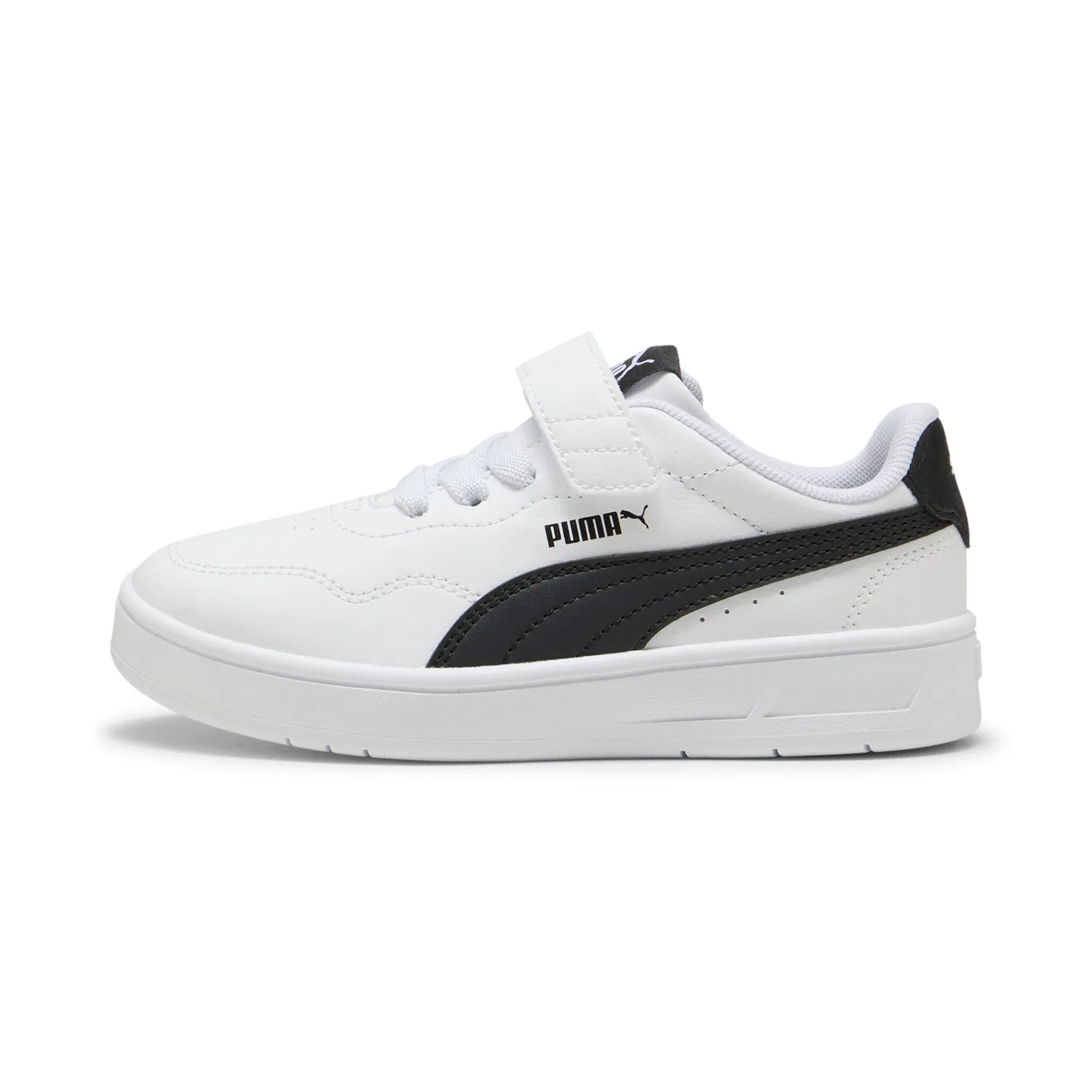 Детские кроссовки с Klettverschluss Court Lally AC PS PUMA, White/Black — фото 2