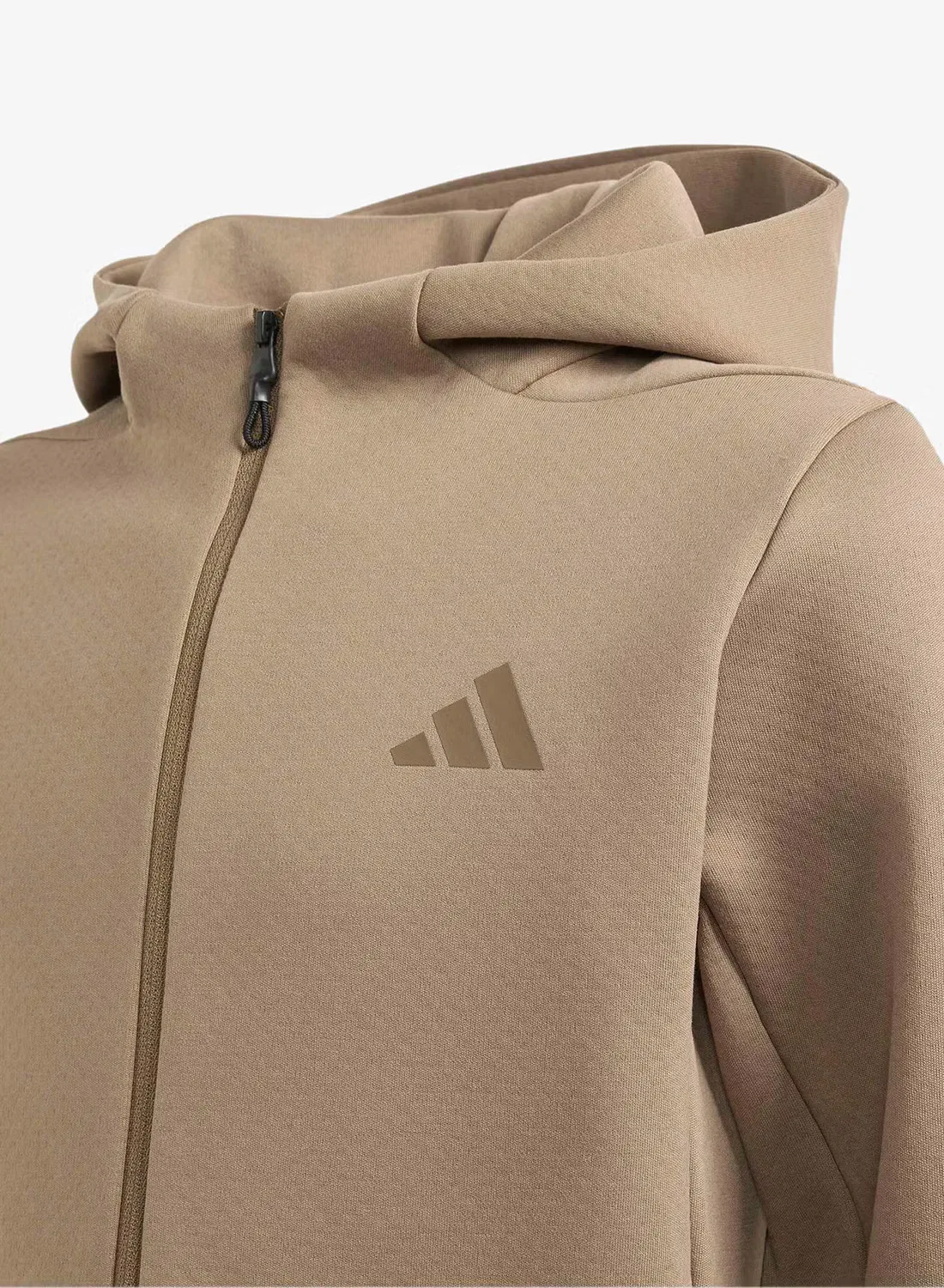 Худи с капюшоном на молнии Z.N.E. Adidas, хаки — фото 3