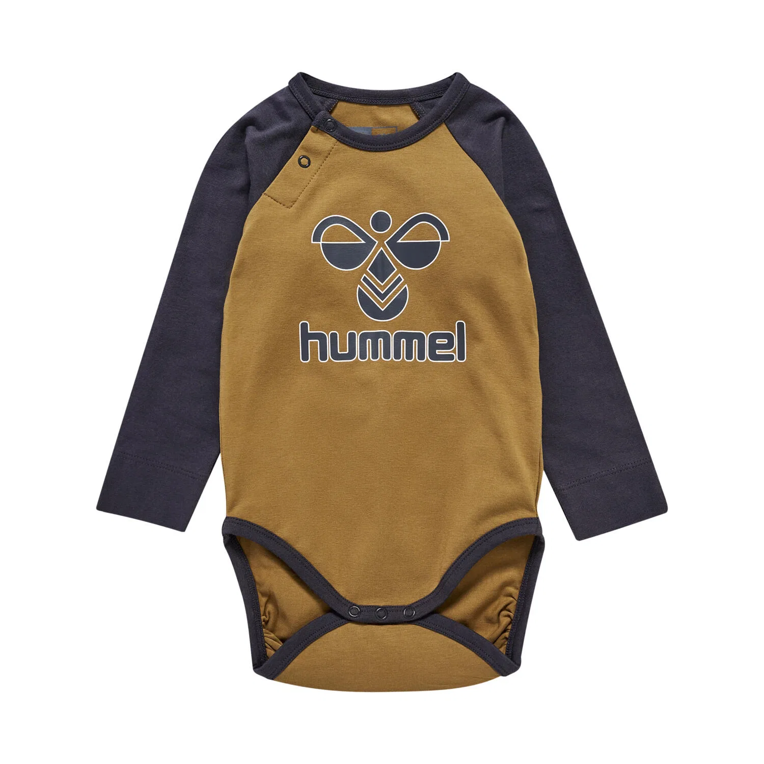 Детский боди с длинным рукавом hmlBRORSON Hummel, Braun / Taupebeige