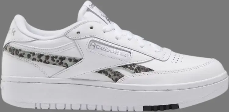 

Кроссовки wmns club c double 'cheetah print' Reebok, белый