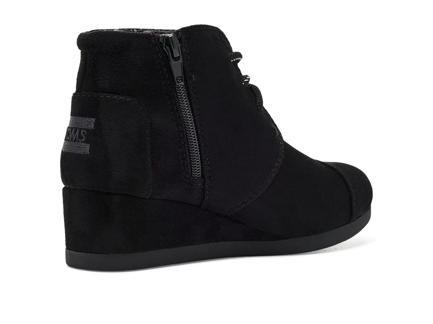 Ботинки Desert Wedge (для маленьких и больших детей) Toms Kids, Black — фото 4