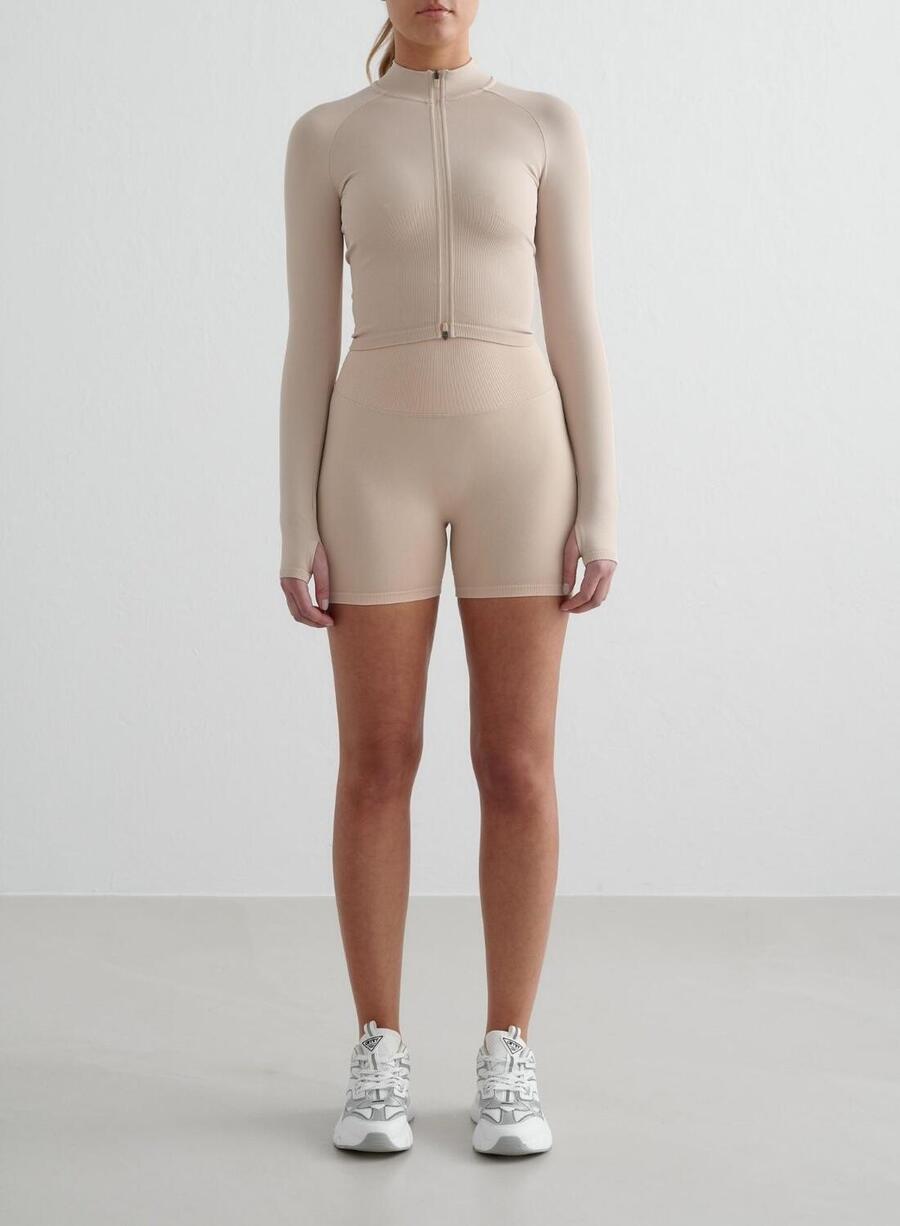 

AIM'N Женские шорты для йоги мини бесшовные светло-бежевые