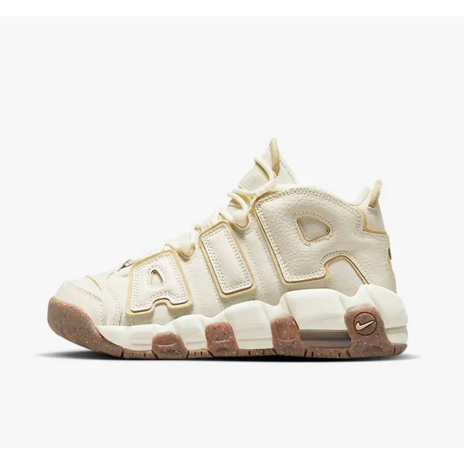 

Кроссовки Nike Air More Uptempo GS 'Coconut Milk Team Gold', кремовый