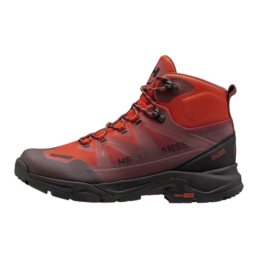 Ботинки для мальчика с мембраной Helly Tech, модель Cascade Mid HT, бренд Helly Hansen, Цвет: Кызыл — фото 2