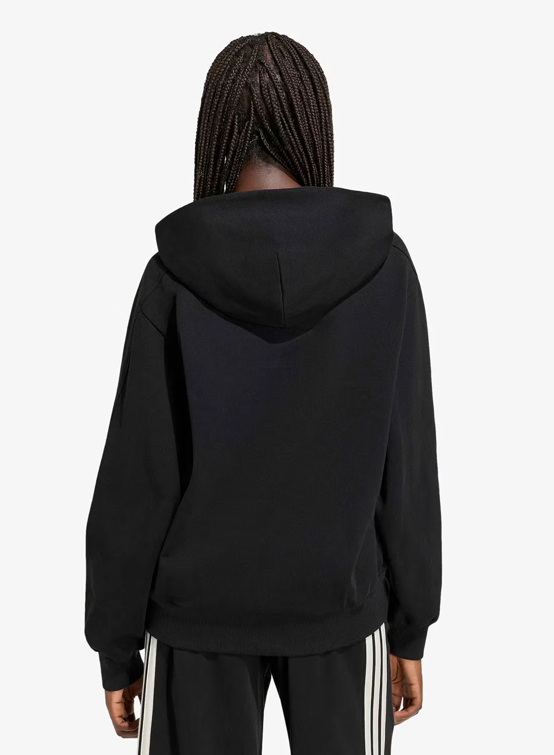 Худи свободного кроя Small Logo Adidas, черный — фото 2