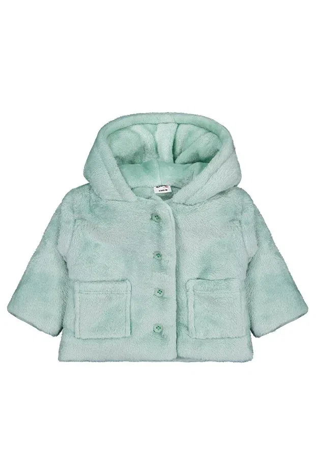 Детское пальто для девочек с капюшоном Civil Baby, Cascade Green