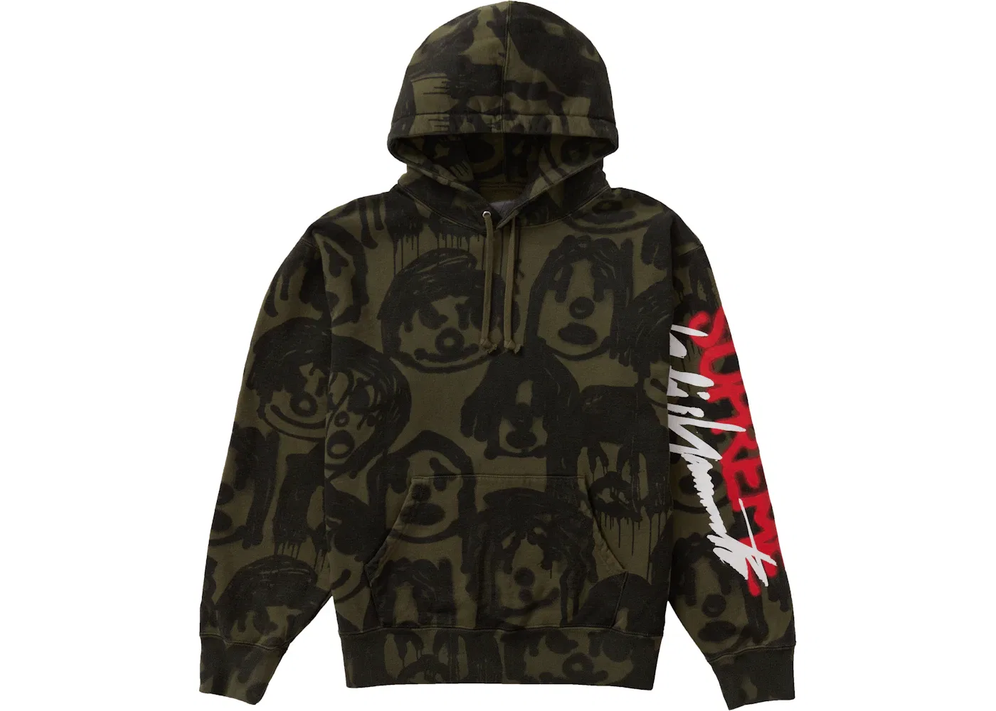 Мужская худи с капюшоном Supreme Yohji Yamamoto Hooded Sweatshirt, Olive