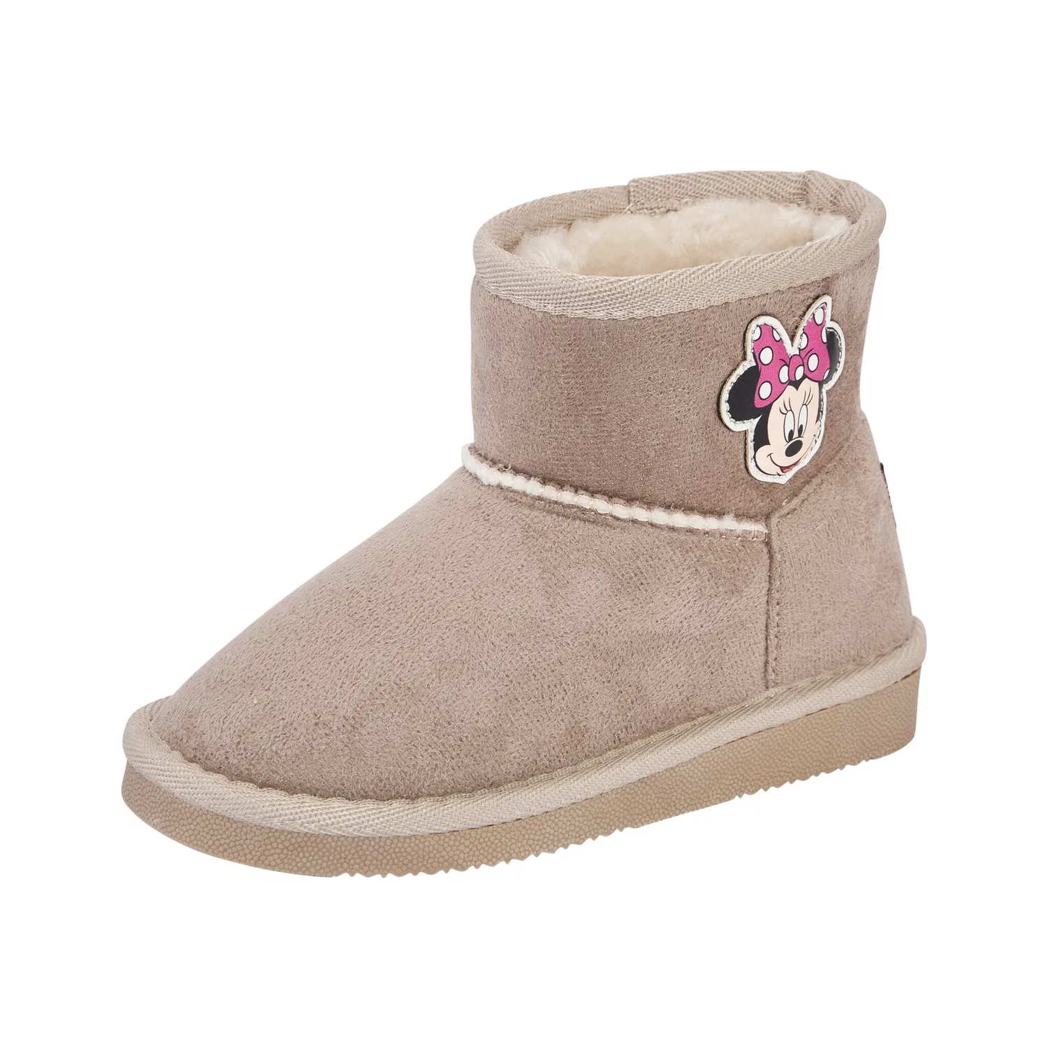 Детские зимние сапоги-слипоны с утеплителем Disney Minnie, Taupe