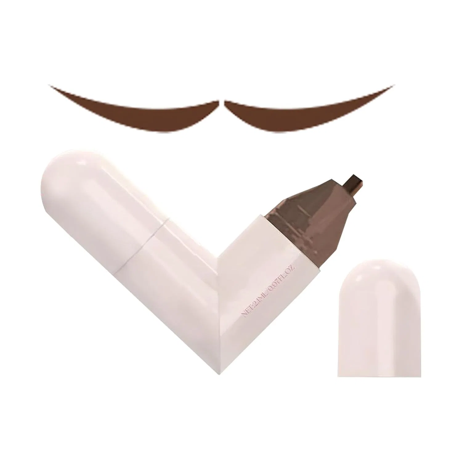 Аппликатор для макияжа глаз Butterfly Eye Stamp, двойной, темно-коричневый Generisch