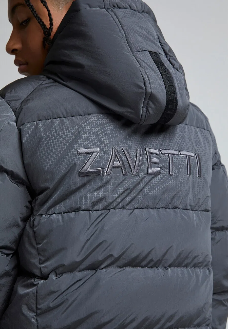 Зимняя куртка Zavetti Canada 'Baressio' темно-серого цвета — фото 3
