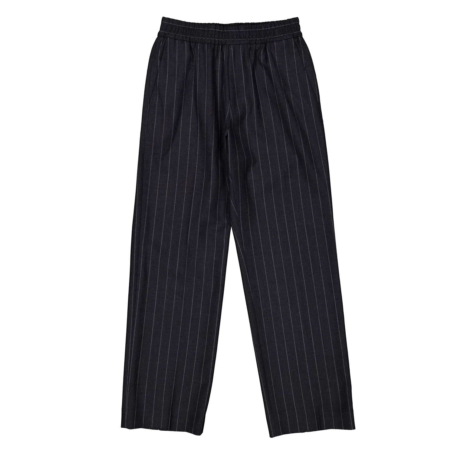 Брюки классические из шерсти в полоску Pinstripe Wool Tailored Trousers Burberry, Slate/Cobble