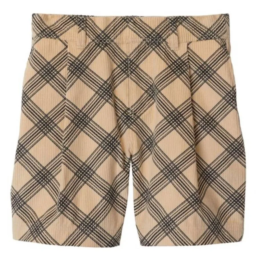Шорты для девочек с жаккардовым принтом Kids Felix Check Burberry, Black Pattern