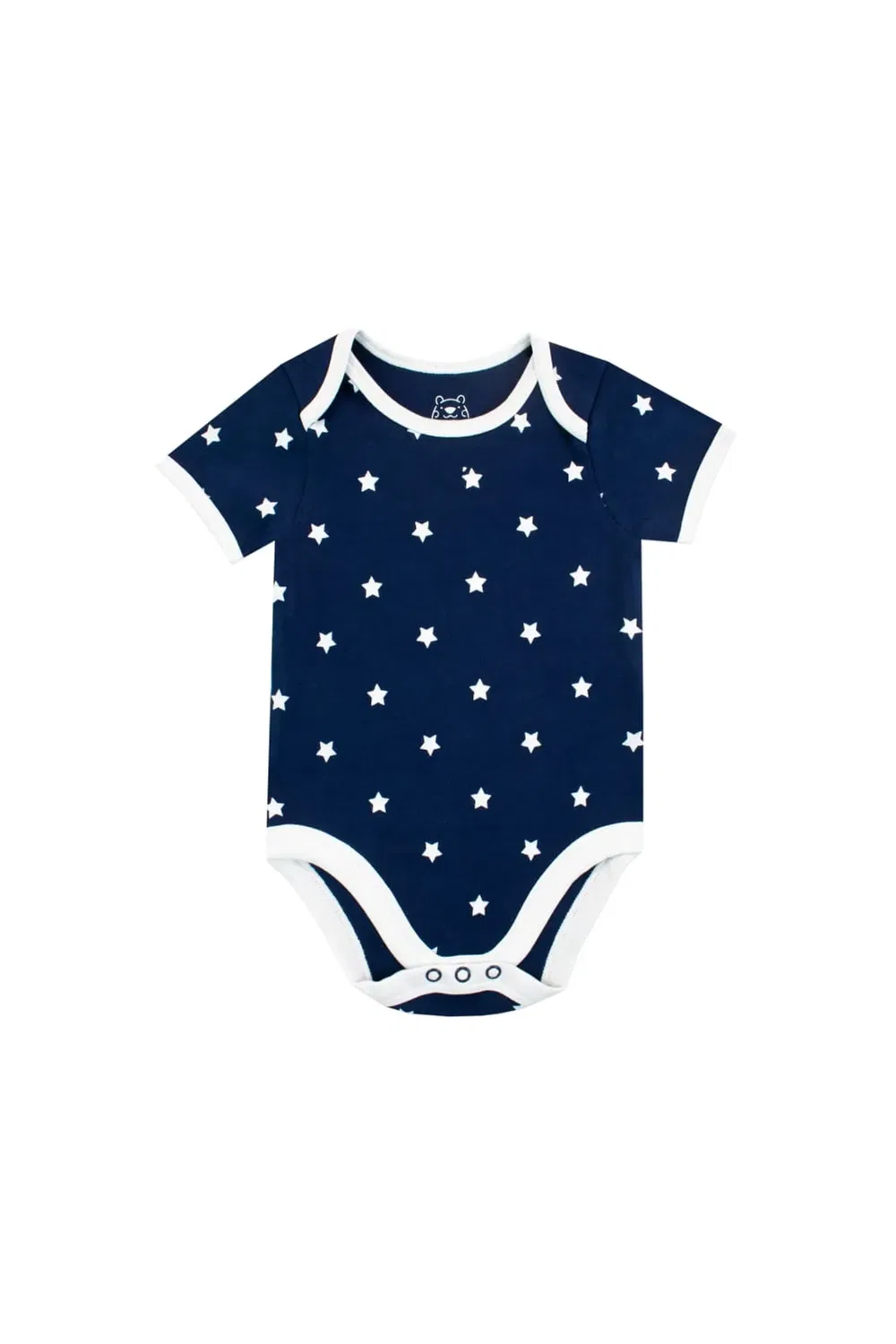 Детский комплект боди с принтом Little dude star Harry Bear, Blue — фото 4