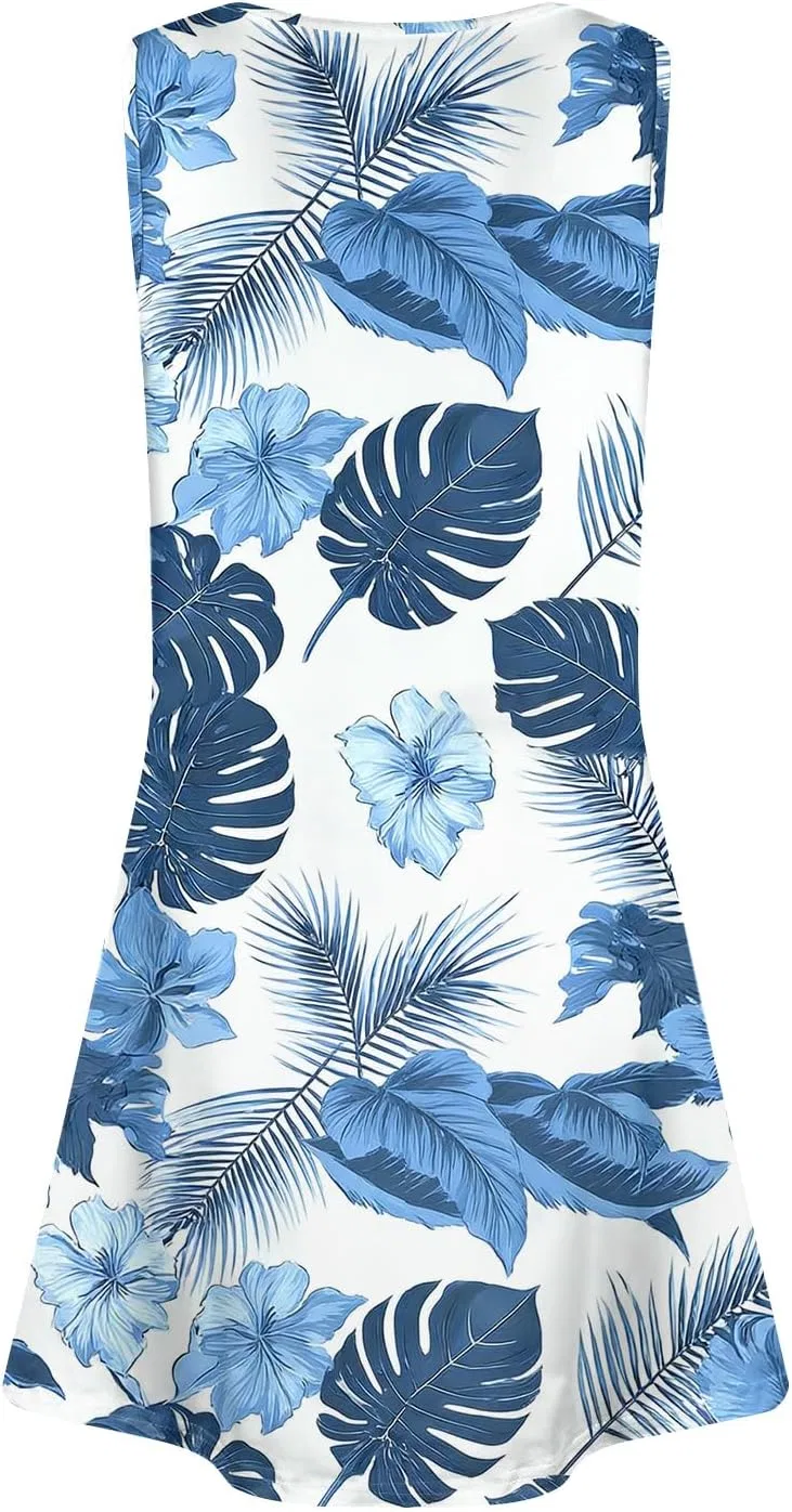 Женское летнее платье A-силуэта V-образным вырезом, Light Blue — фото 4