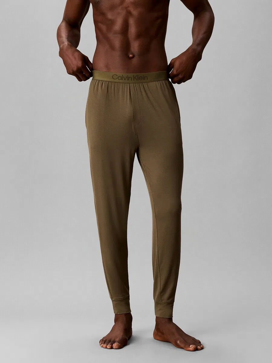 Пижамные брюки Calvin Klein цвета хаки — фото 2