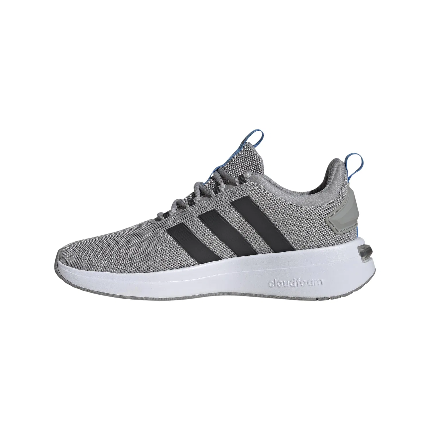 Детские кроссовки на липучках Racer Tr23 Shoes Adidas, Solid Grey Carbon Blue Burst — фото 4
