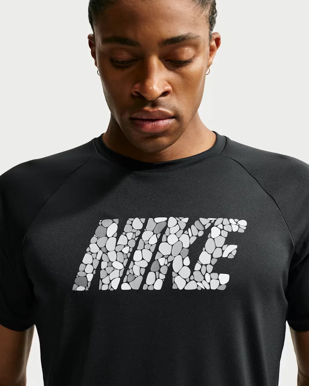 Мужская футболка с коротким рукавом Dri-FIT UV Nike Swim Hydroguard, Black — фото 3
