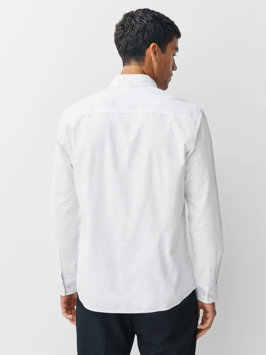 Рубашка оксфордская, Slim Fit, белая Next — фото 4