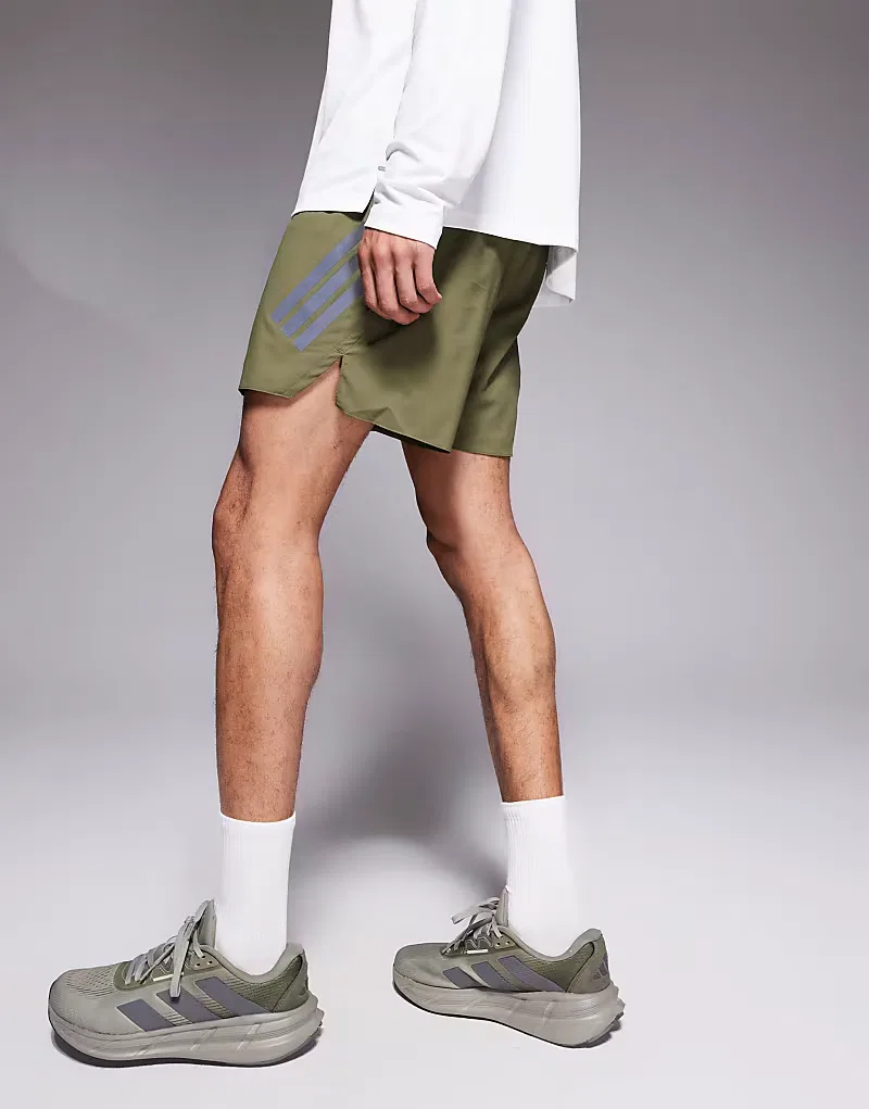 Беговые шорты Adidas adi35, оливково-зеленый — фото 4