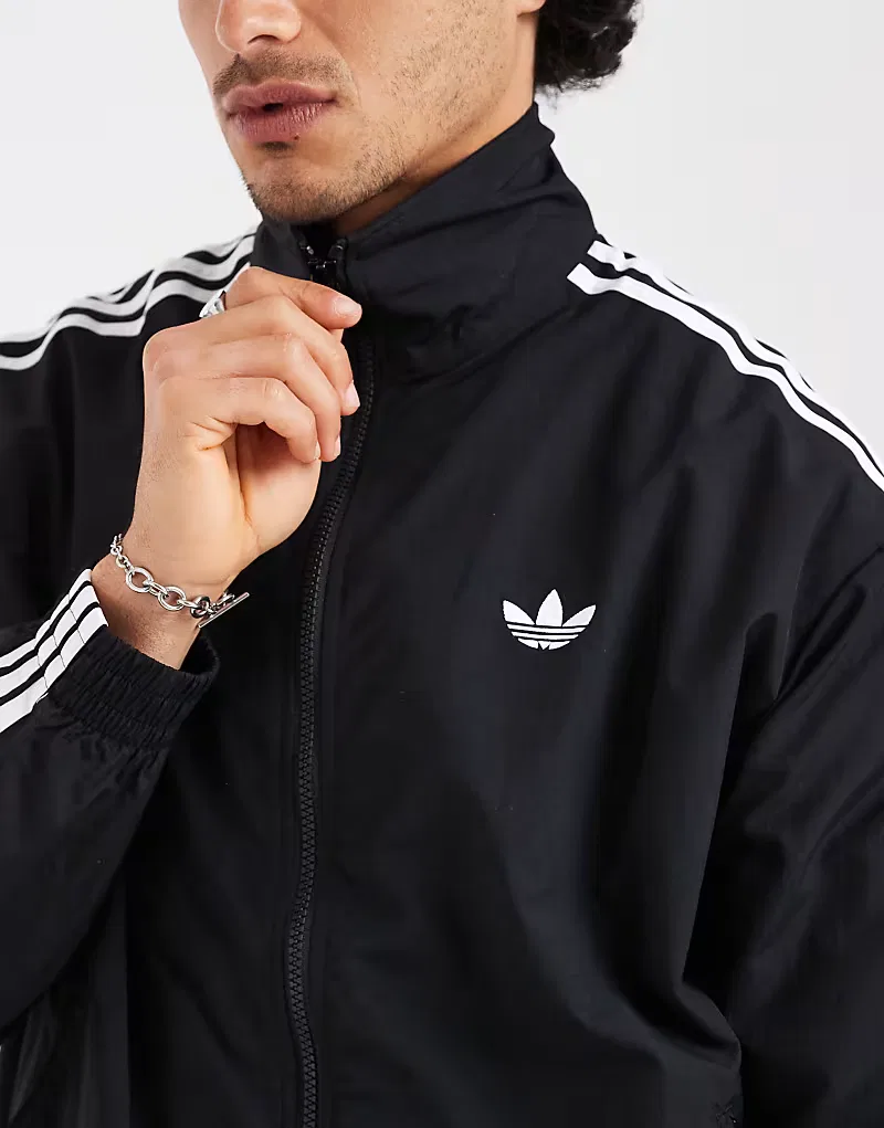Куртка спортивная Firebird тканая Adidas Originals, черный — фото 3