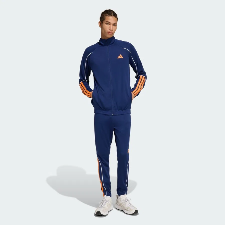 Спортивный костюм с длинным рукавом и брюками Stadium 3-Stripes adidas, Синий