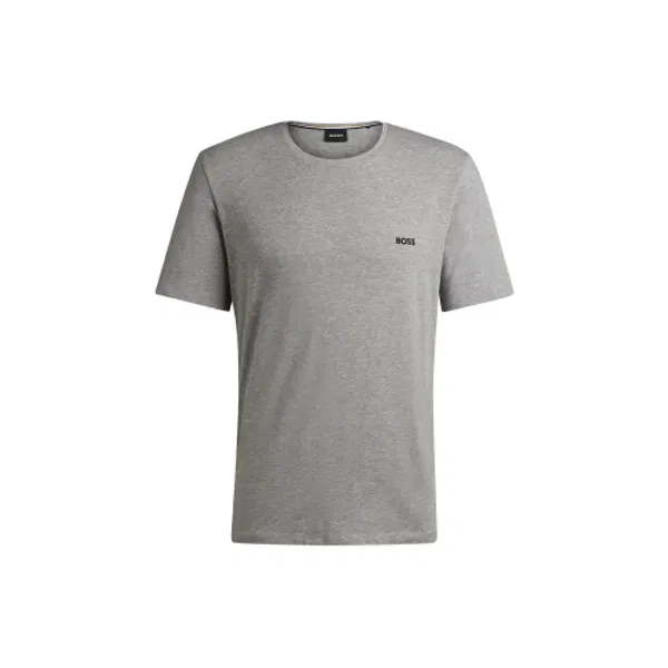 Футболка с вышитым логотипом Boss, Regular Fit, белый — фото 3