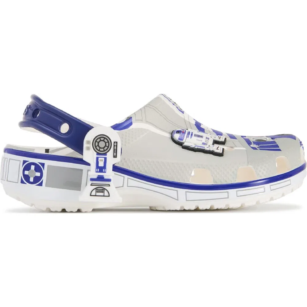 Детские классические сабо Star Wars R2D2 Crocs, White Multi — фото 2