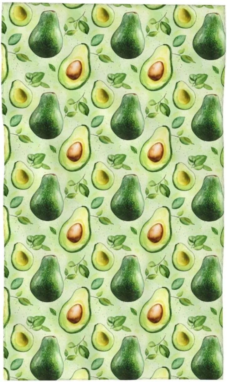 Махровое полотенце для лица, GVYGVY, 69x40 см, Зеленый Авокадо