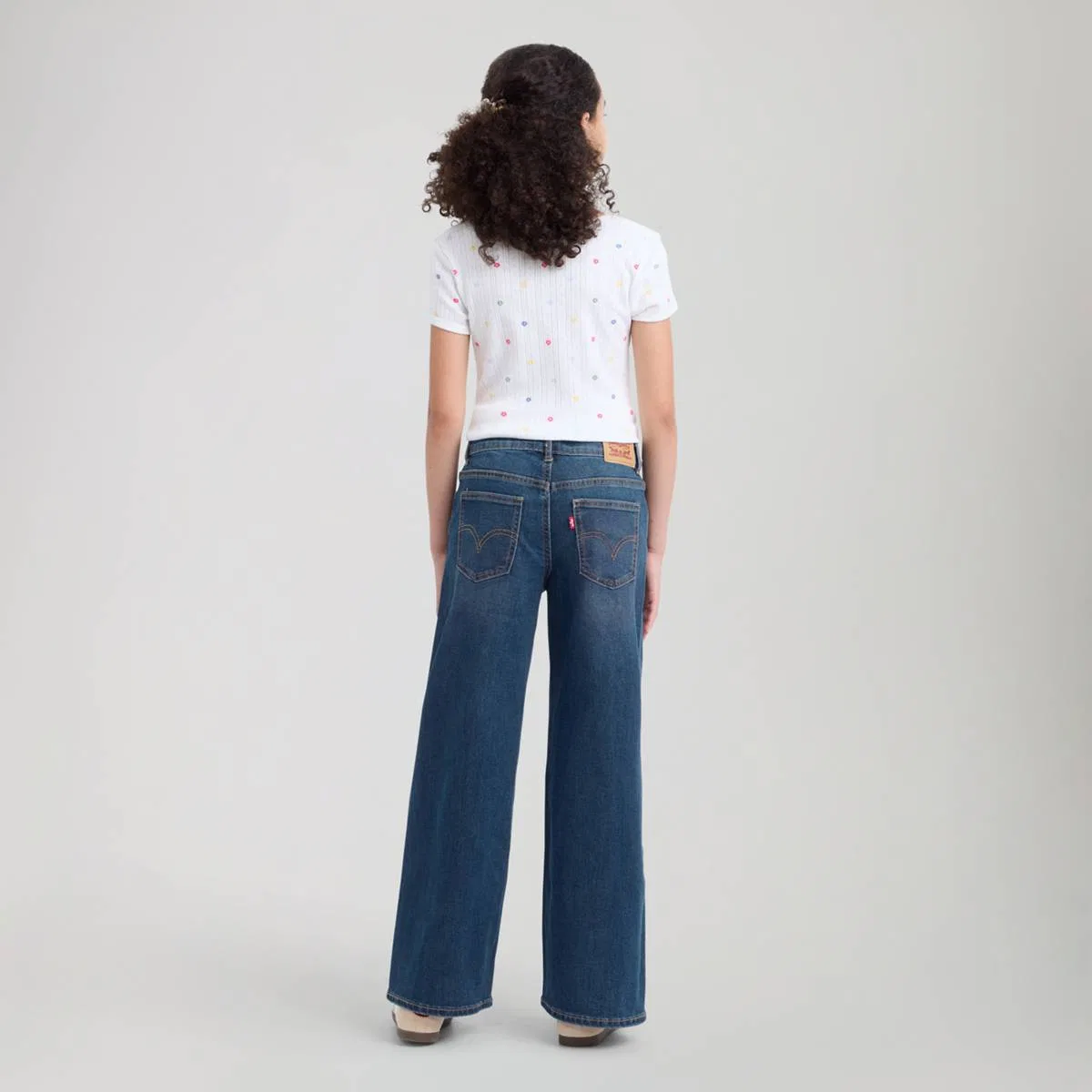 Свободные джинсы с высокой посадкой для девочек 7-16 лет Levi's, Pacific Highway - Dark Wash — фото 3