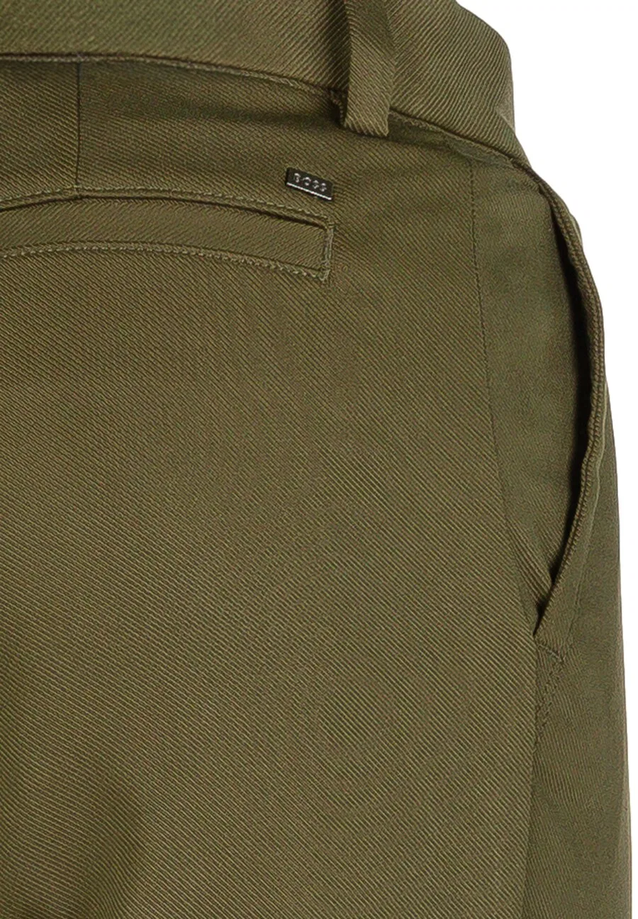 Брюки-чиносы BOSS Slim fit 'Kaiton1' темно-зеленого цвета — фото 3