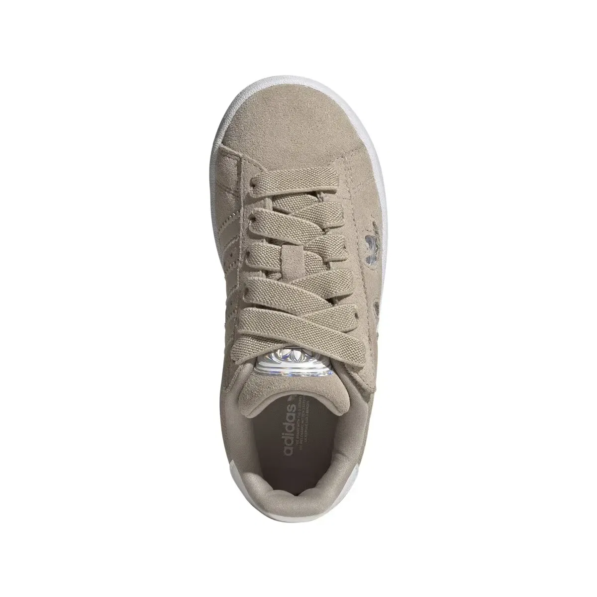 Детские кроссовки для мальчиков из кожи Campus Adidas, Beige — фото 3