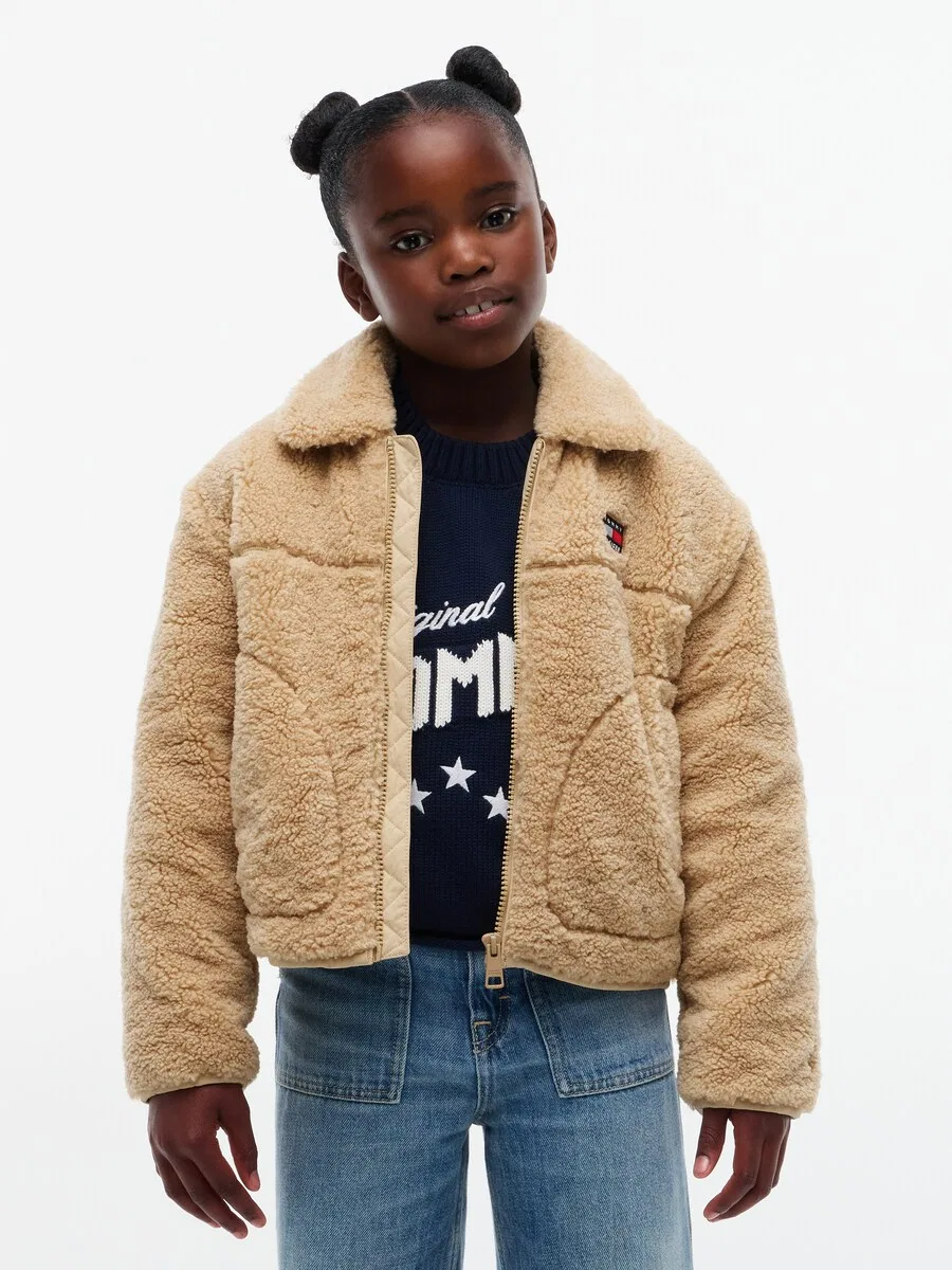 Куртка TOMMY HILFIGER межсезонья, бежевого цвета — фото 2