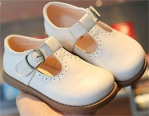 Детские туфли Мэри Джейн для девочек kkdom, White — фото 2