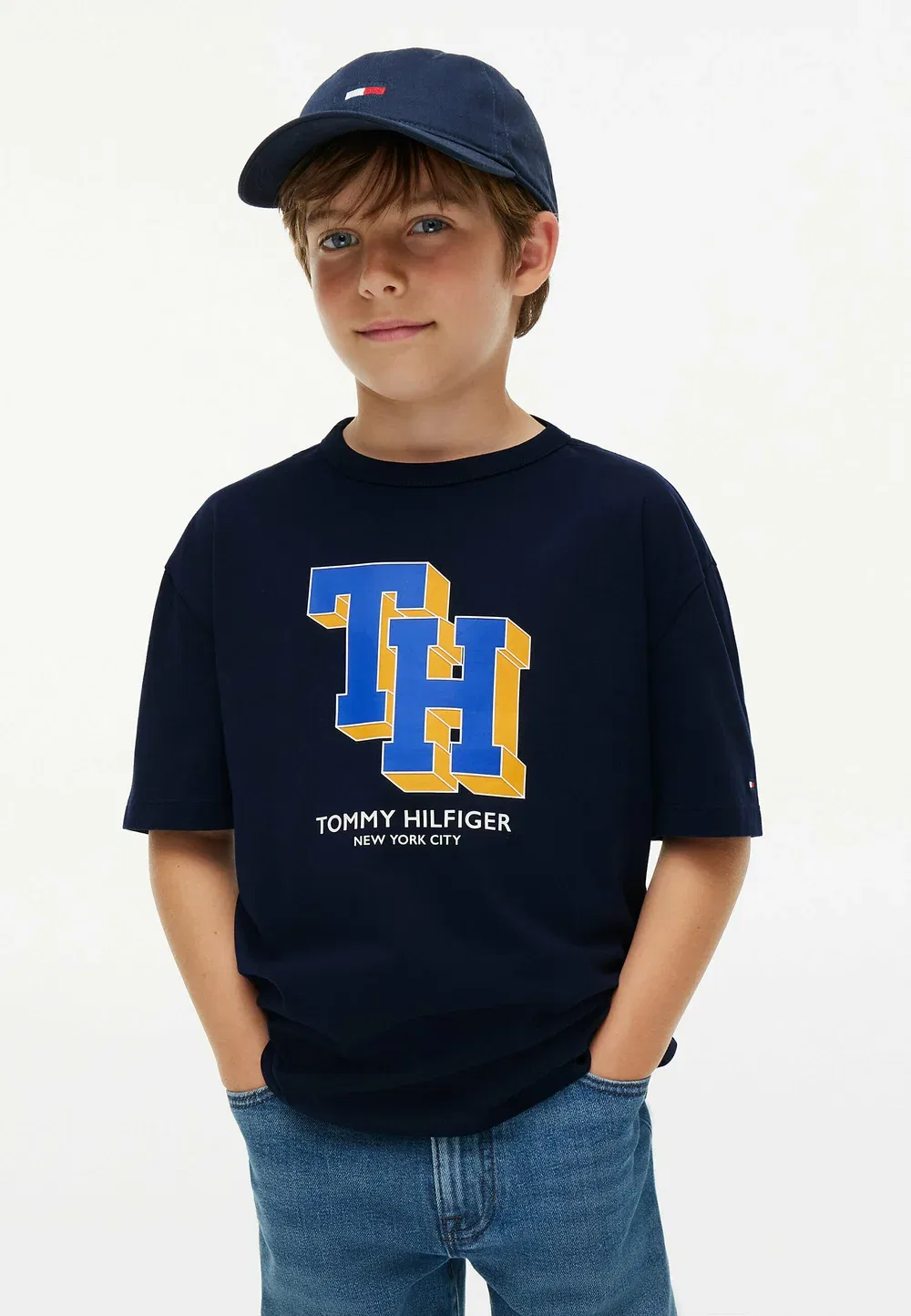 Футболка с логотипом университетской команды - футболка с принтом Tommy Hilfiger, Dark Blue — фото 2