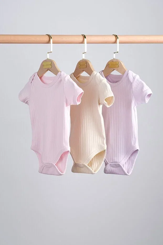 Детское боди-комбинезон без рукавов с конвертом-воротником Basics Bondberro, Lila / Pink / Cream