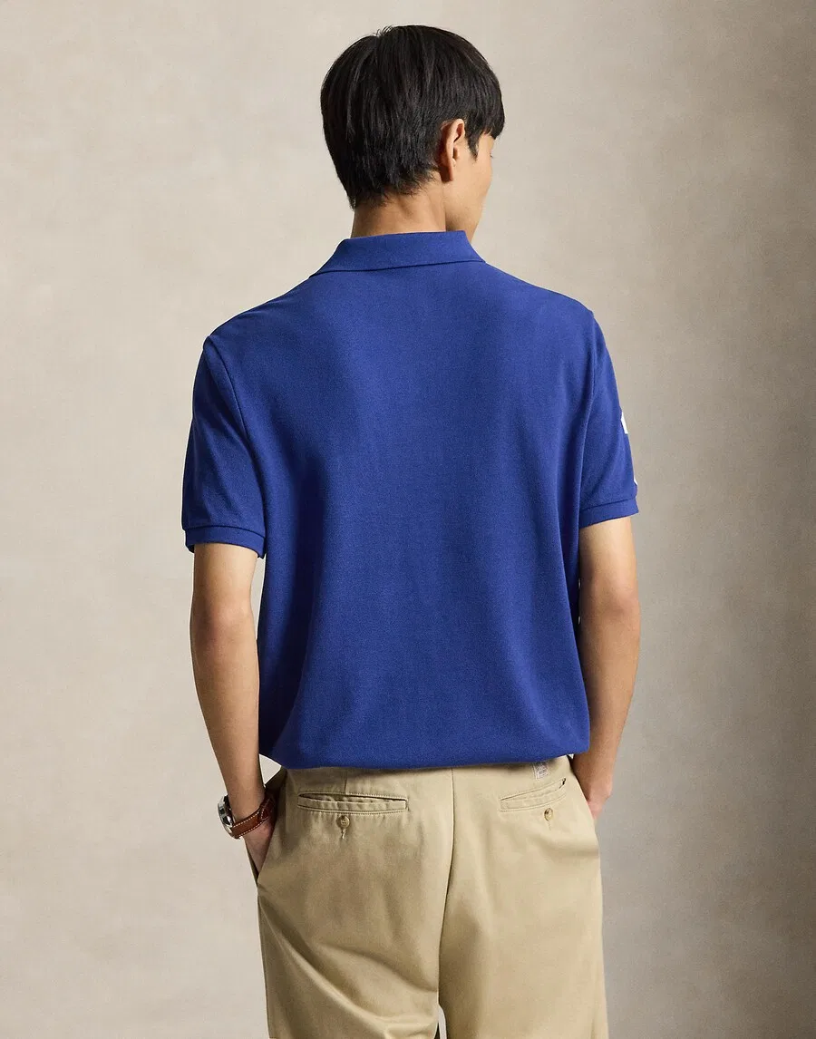 Футболка Polo Ralph Lauren синего цвета — фото 4