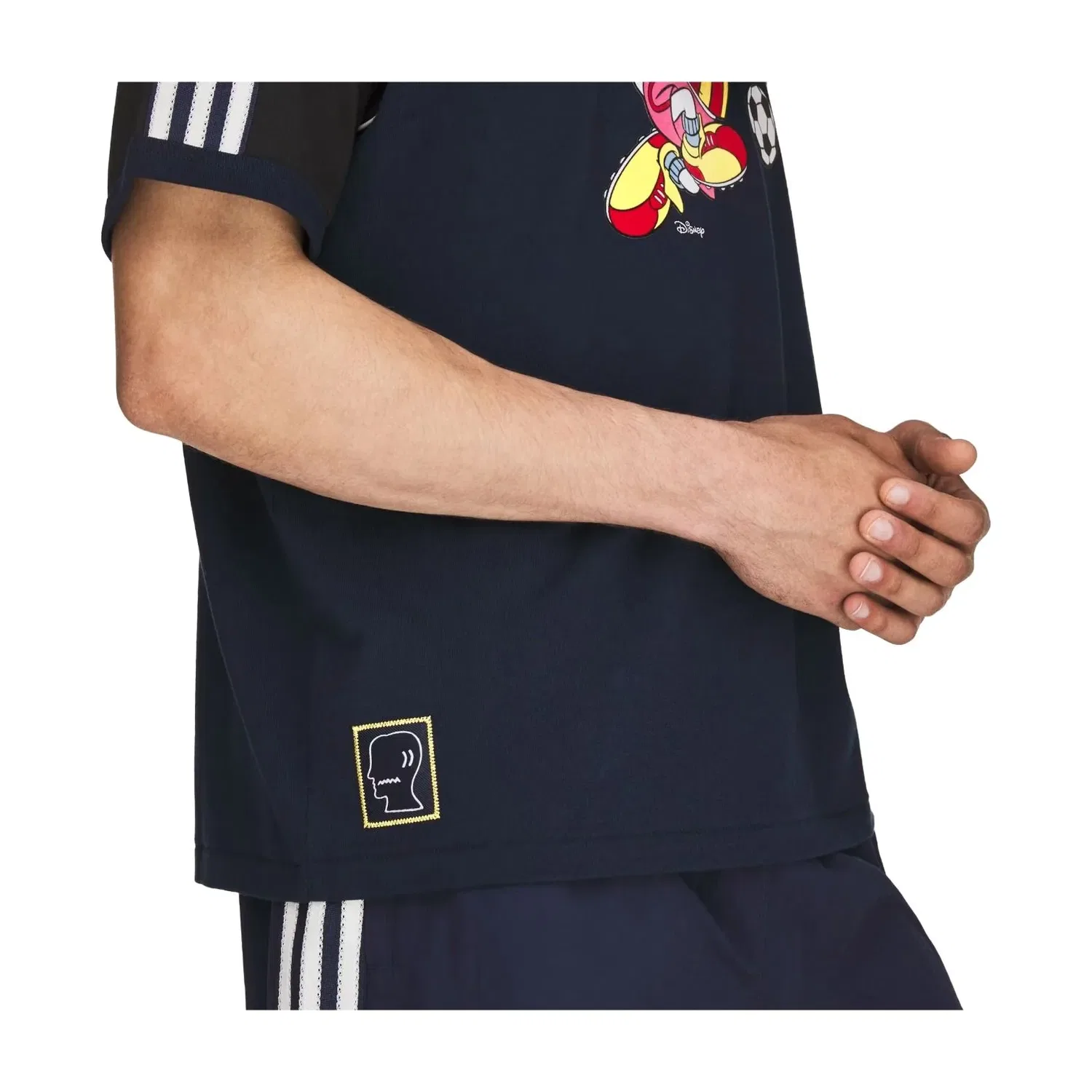 Мужская футболка для футбола Adidas x Brain Dead x Disney Football Jersey Collegiate Navy, темно-синий — фото 4