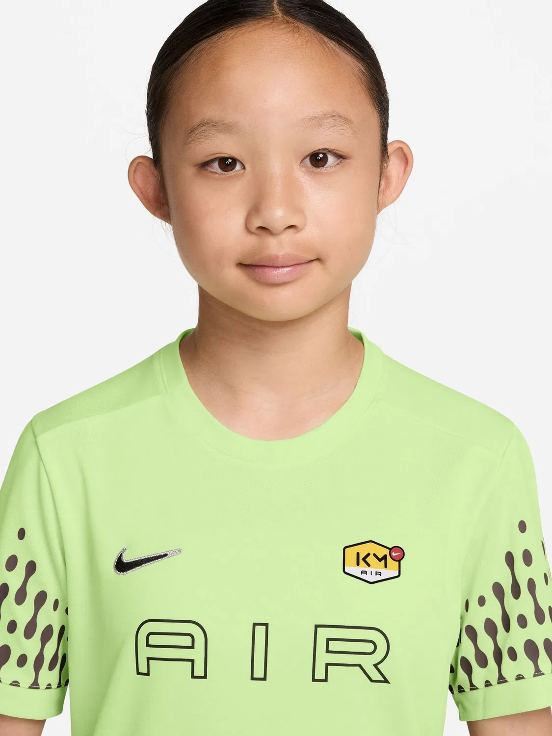 Футболка футбольная Kylian Mbappé Academy Dri-FIT Nike, Liquid Lime — фото 3