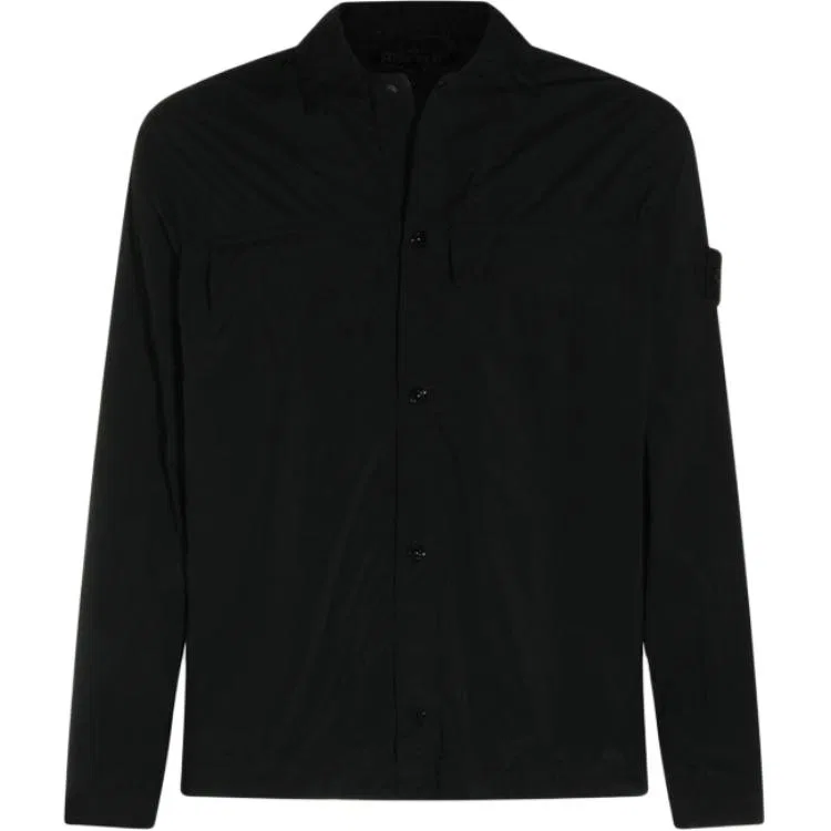 Рубашка прямого кроя с воротником Black Модель STONE ISLAND, Black