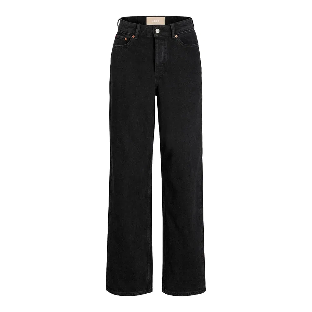 Детские джинсы свободного кроя с высокой посадкой Jack & jones Seville Mr5004 Loose Fit JJXX, Black — фото 3
