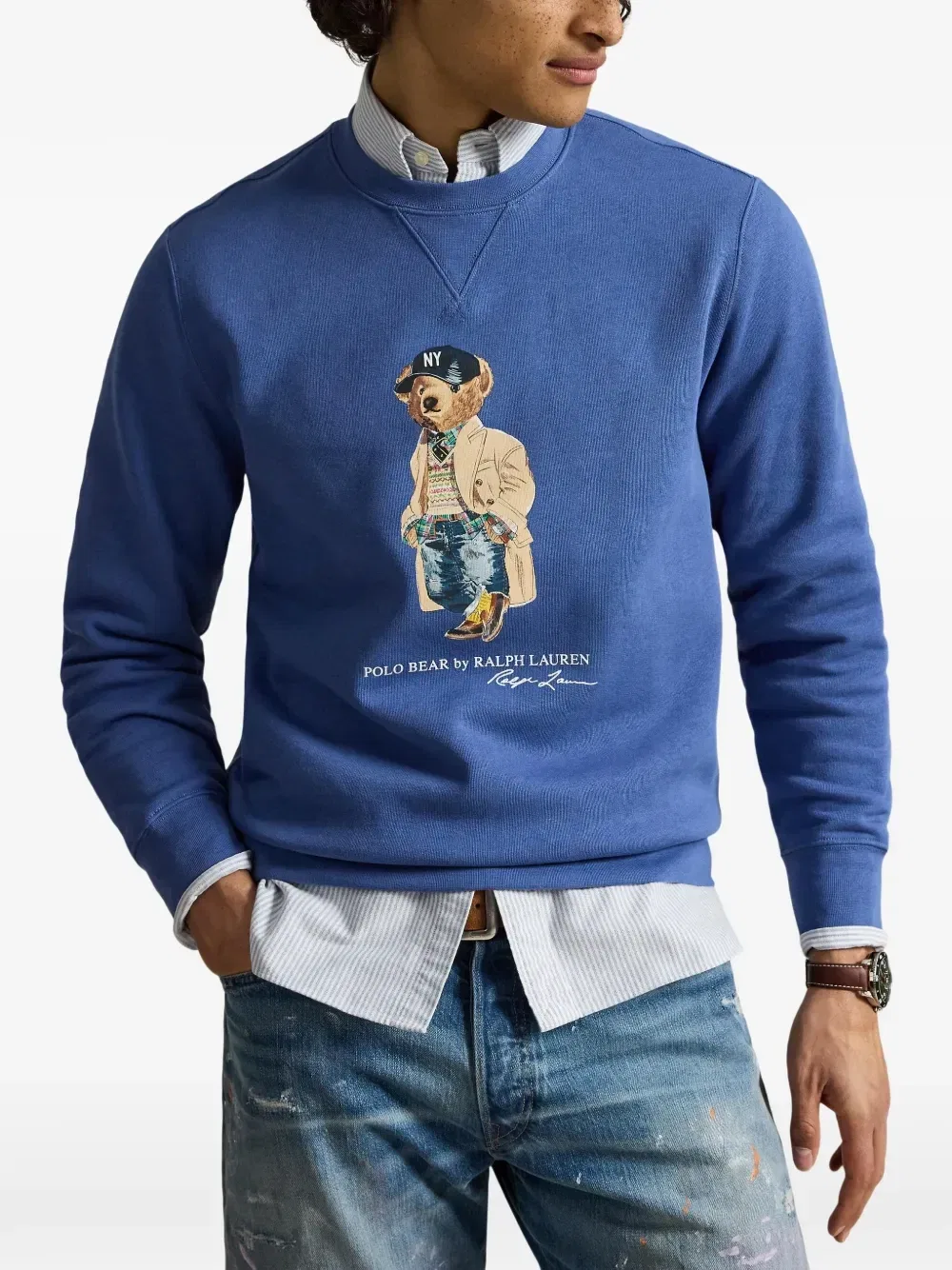 Толстовка Polo Bear Polo Ralph Lauren, синий — фото 3
