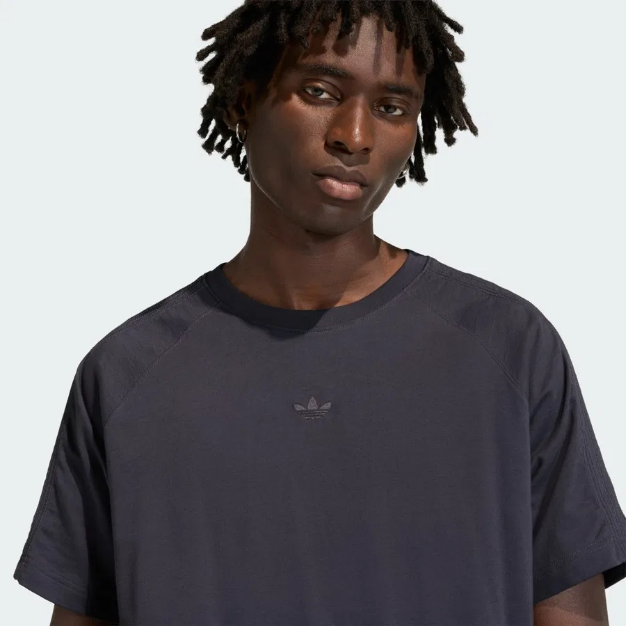Футболка с длинным рукавом Premium Essentials adidas Originals, Серый — фото 4
