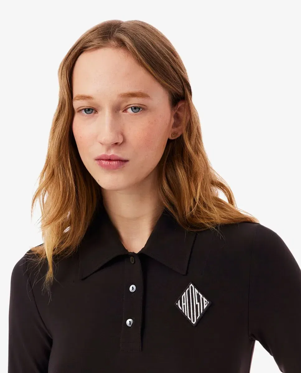 Поло Lacoste с вышивкой, Marrón — фото 4