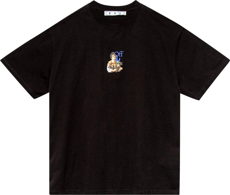 

Футболка Off-White Caravaggio Boy Mark Over T-Shirt 'Black Light', черный