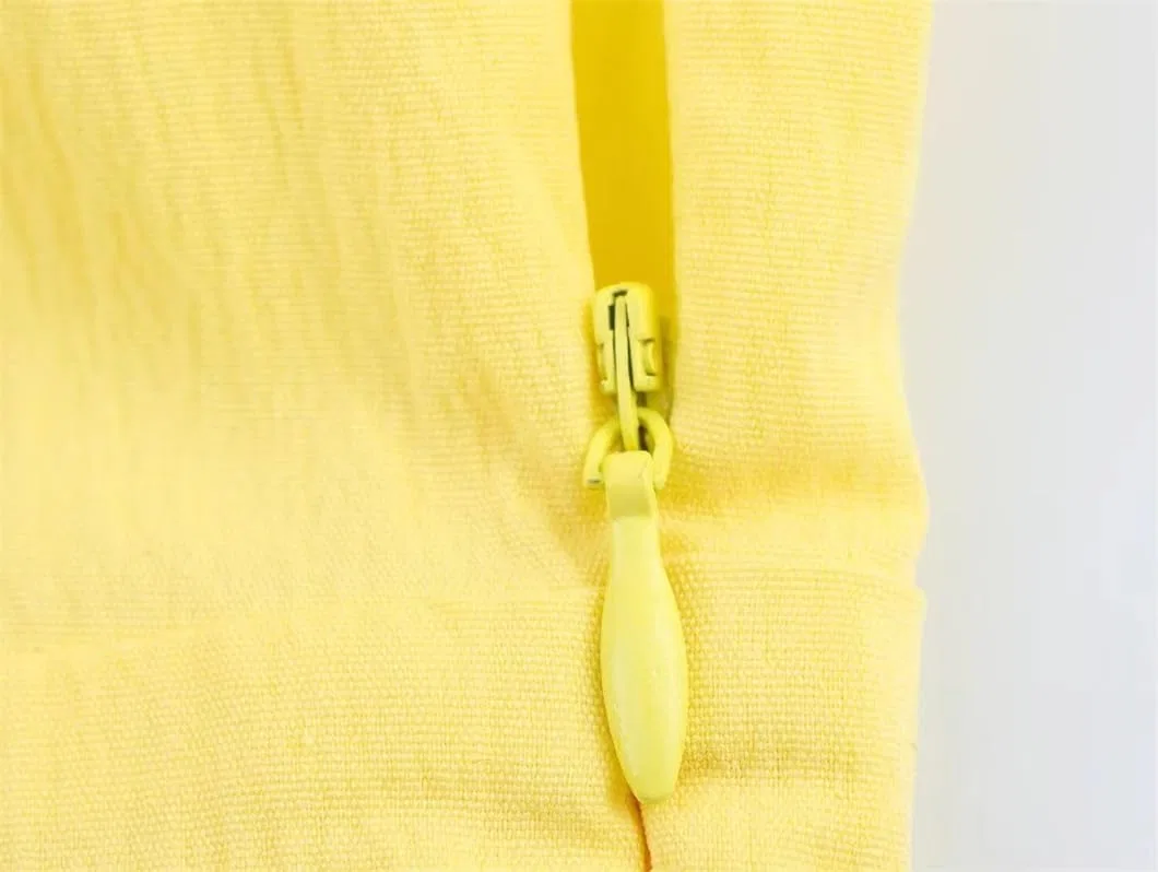 Женское летнее платье-комбинация с воланами, Yellow — фото 4